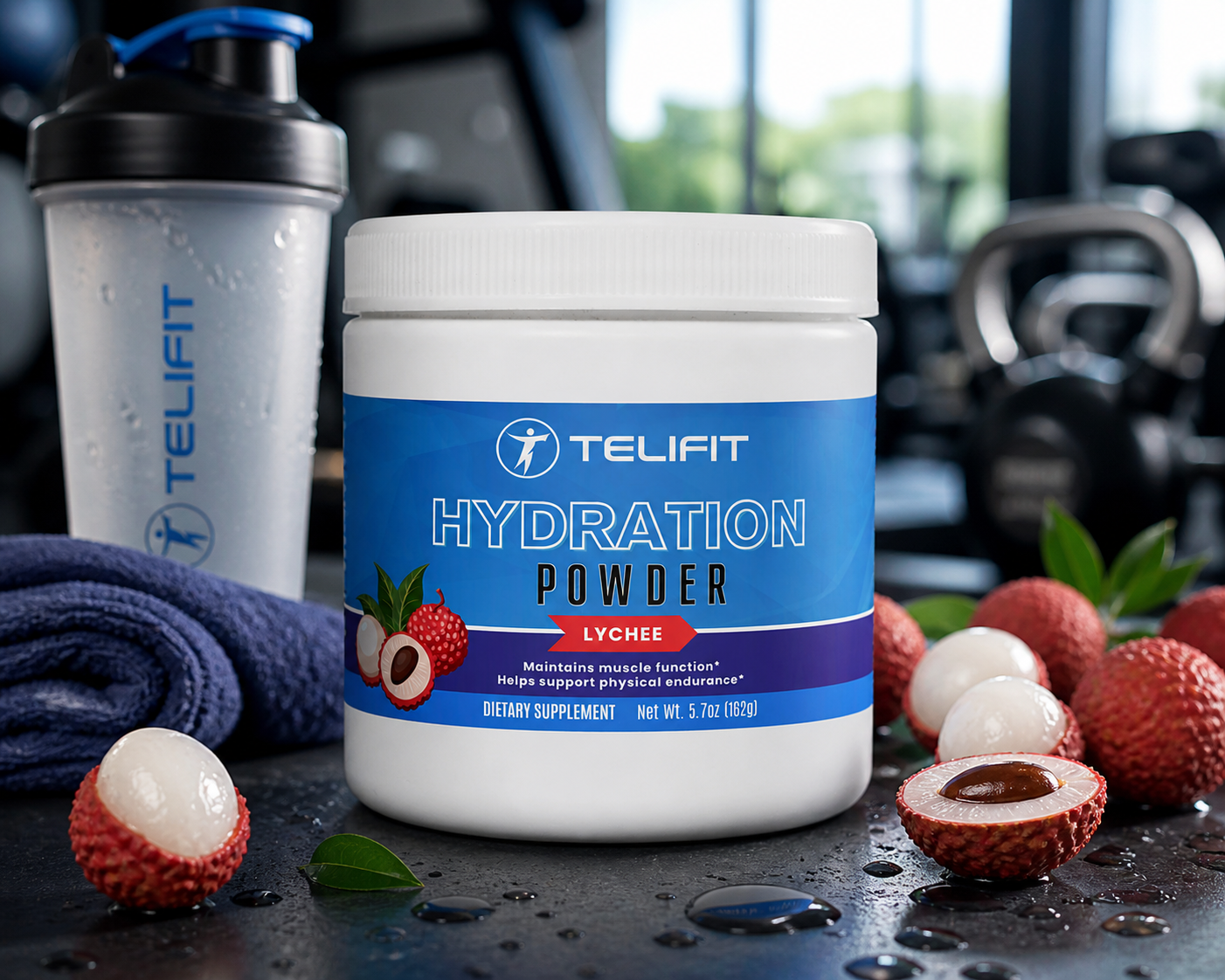 TELIFIT Hydration Powder – Lychee Electrolyte Formula